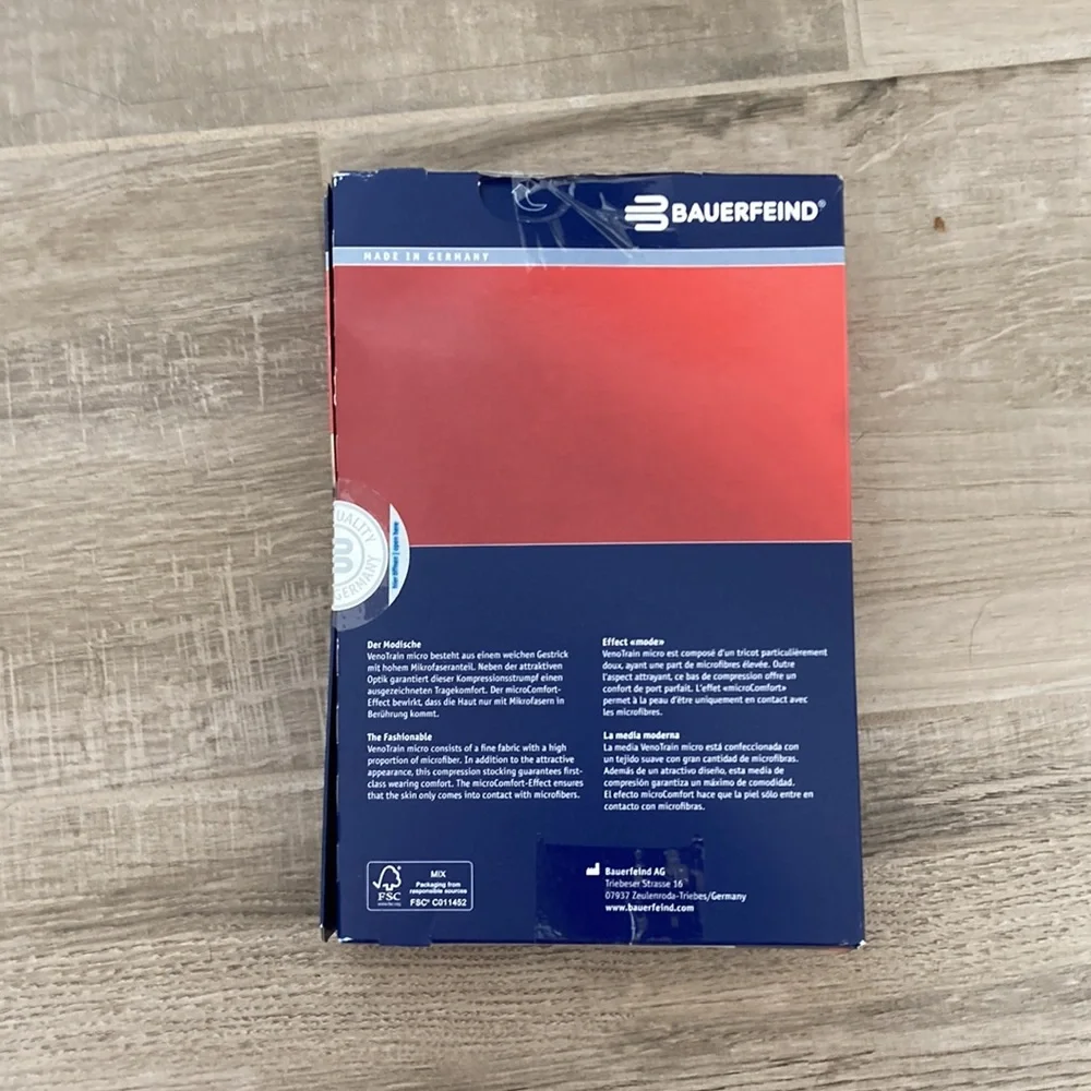 NWT Bauerfeind XL Plus Short Caramel VenoTrain AG Ccl1 compression hose